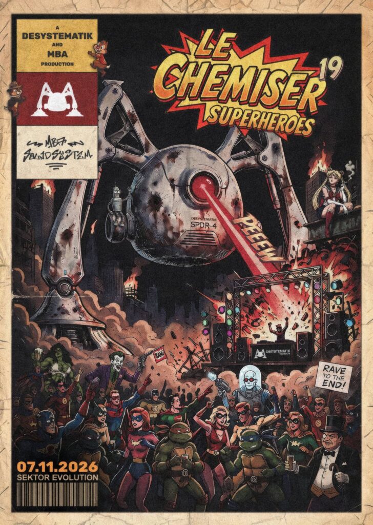 Le Chemiser 19 Superheroes tekno Sektor Evolution Dresden November 2026